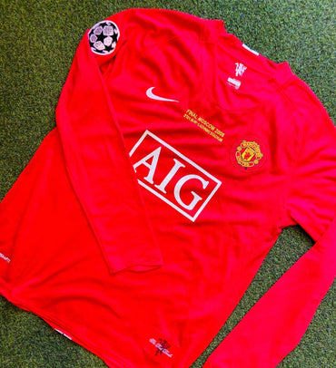 Camiseta Manchester United 2008 Manga Larga Retro (Calidad 1.1) 🔴🏆