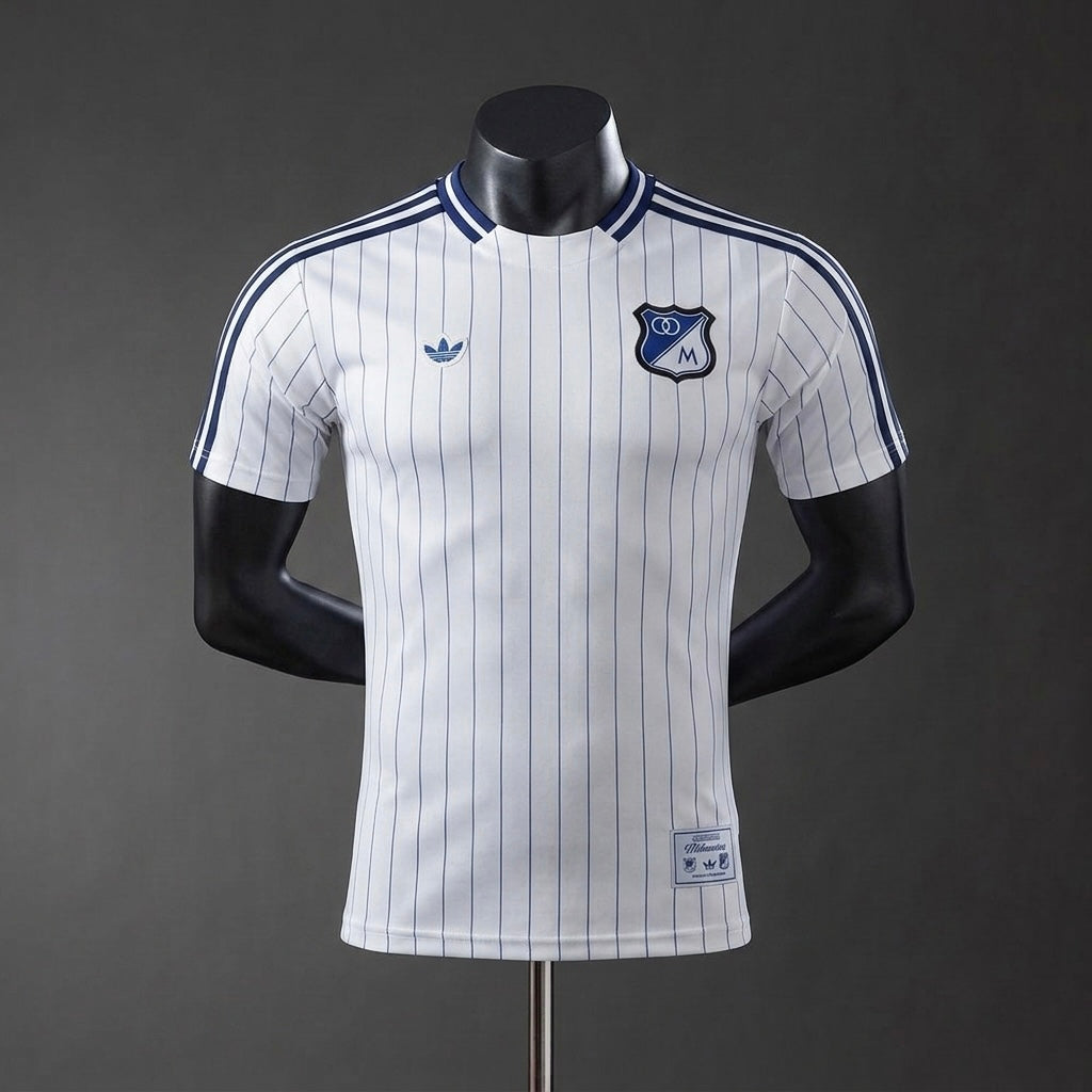 Camiseta Millonarios Icon Blanca – Camiseta de Fútbol Millonarios FC