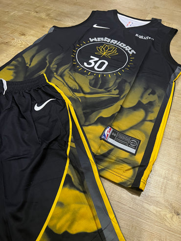 Uniforme Adulto Warriors #30 Negro/Amarillo β (Calidad Triple A) ππ€π