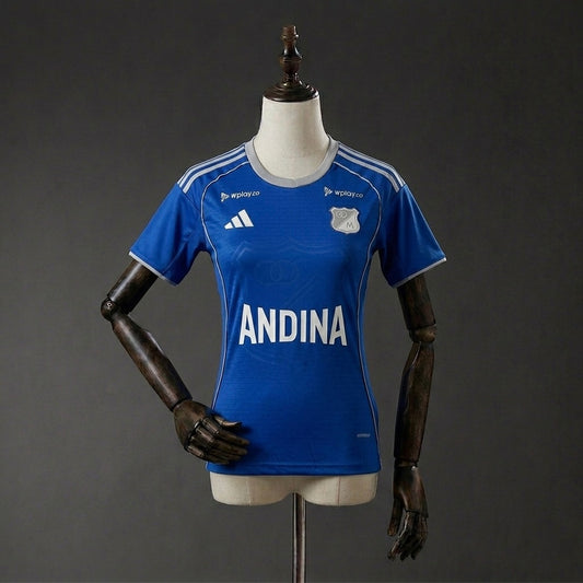 Camiseta Millonarios 2026 Local Dama – Calidad 1.1 Encauchetada