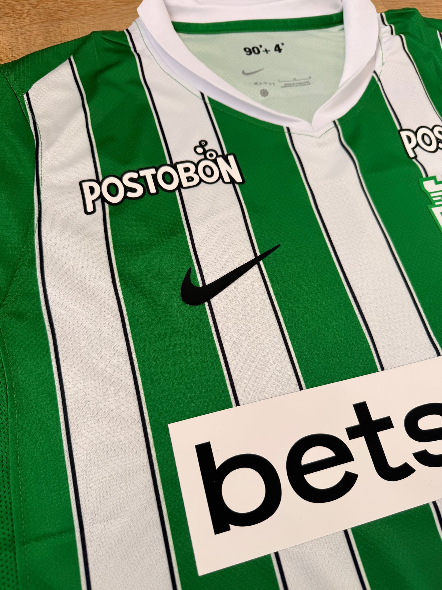Camiseta Atlético Nacional 2026 Local Hombre – Tela Lisa Encauchetada