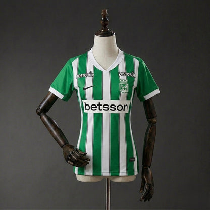 Camiseta Atlético Nacional 2026 Local Dama – Tela Lisa Encauchetada