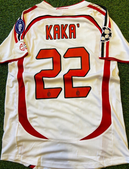 Camiseta AC Milan Retro Blanca – (Calidad 1.1) ⚪🔴⚫✨