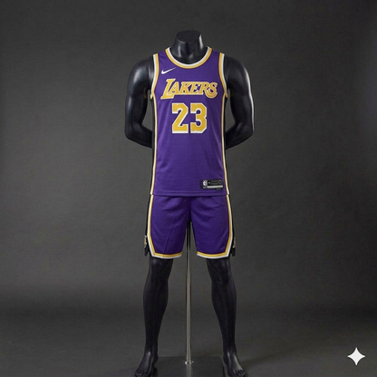 Uniforme Adulto Lakers Morado #23 – (Calidad Triple A) 🏀💜