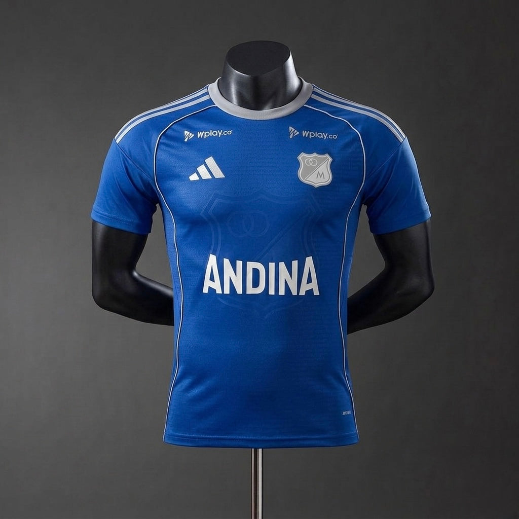 Camiseta Millonarios 2026 Local Hombre – Calidad 1.1 Encauchetada