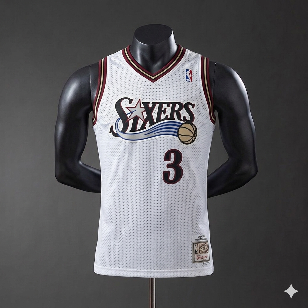 Jersey Sixers #3 – (Calidad 1.1) 🏀🔵🔴