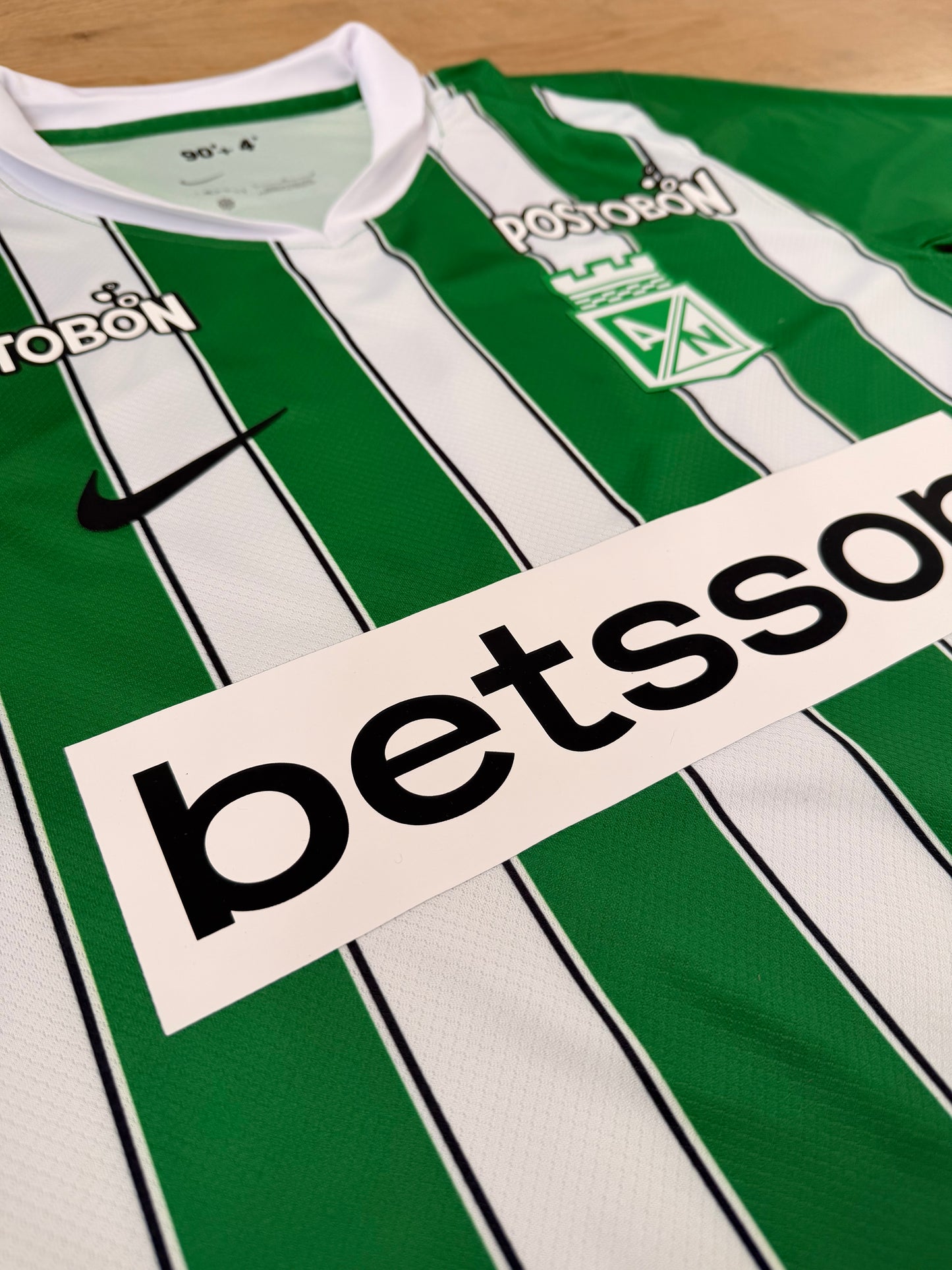 Camiseta Atlético Nacional 2026 Local Hombre – Tela Lisa Encauchetada