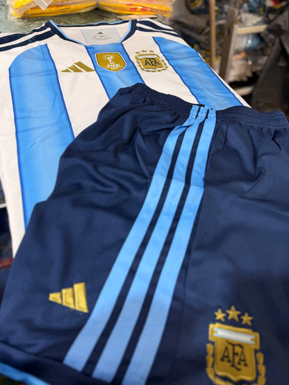 Uniforme Adulto Argentina Local Mundial 2026 – (Calidad Triple A) 🇦🇷⚪🔵