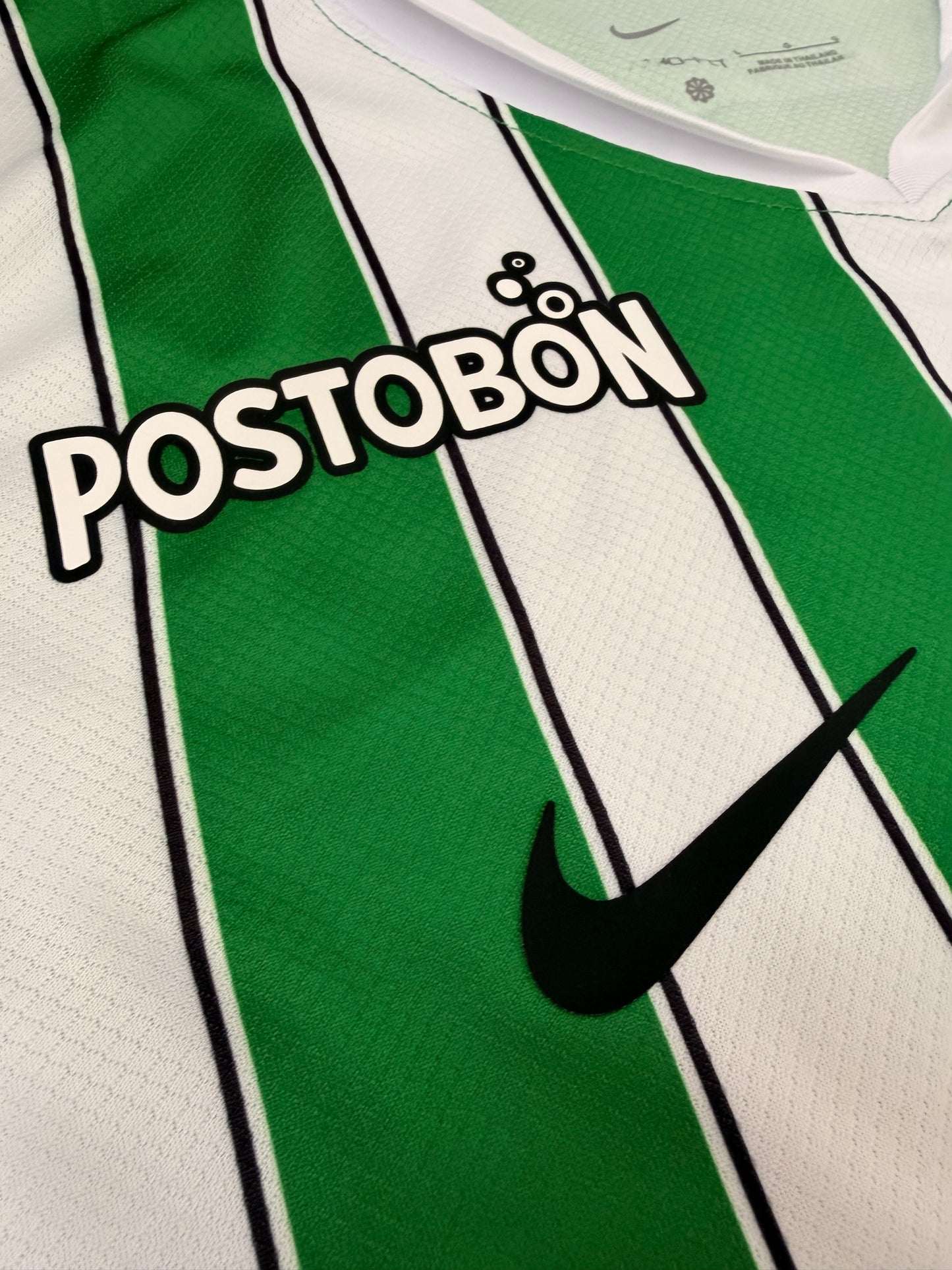 Camiseta Atlético Nacional 2026 Local Hombre – Tela Lisa Encauchetada
