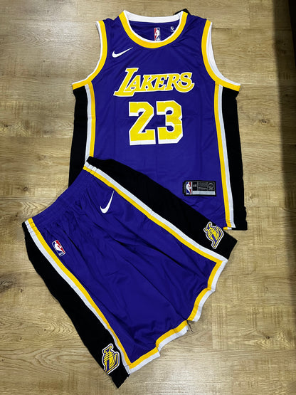 Uniforme Adulto Lakers Morado #23 – (Calidad Triple A) 🏀💜