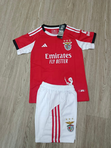 Uniforme Niño Benfica Local 25/26 – (Calidad Triple A) 🔴⚪