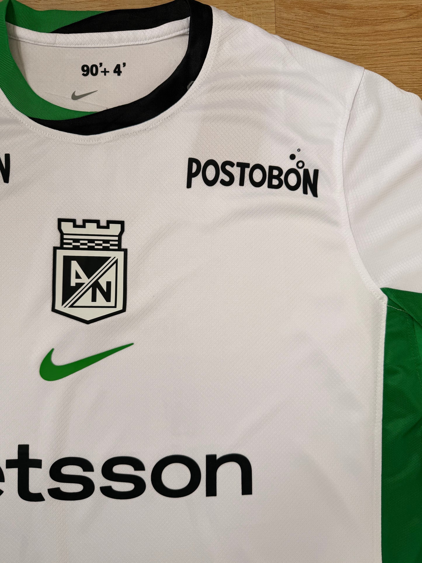 Camiseta Atlético Nacional 2026 Visitante Hombre – Tela Lisa Encauchetada