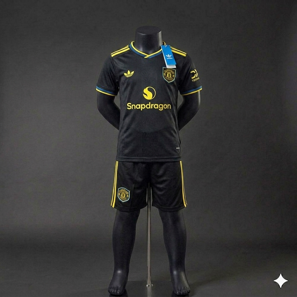 Uniforme Niño Manchester United 3ra Equipacion  25/26 – 🔥