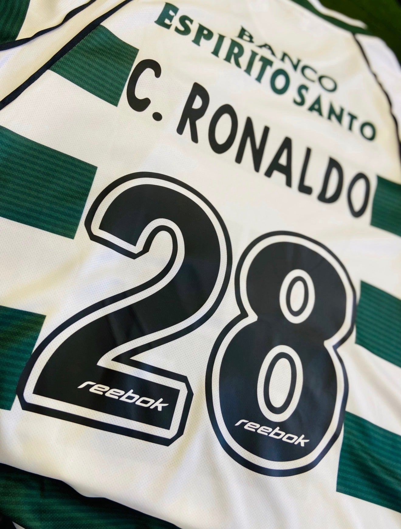 Camiseta Retro Sporting Ronaldo 🟢⚪