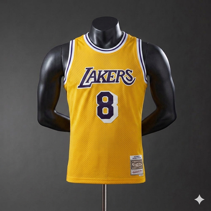 Jersey Lakers Amarillo #8 – (Calidad 1.1) 🏀💛