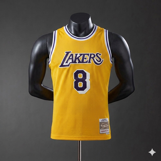 Jersey Lakers Amarillo #8 – (Calidad 1.1) 🏀💛