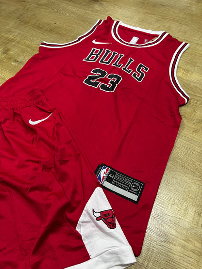 Uniforme Niño Chicago Bulls Rojo #23 – (Calidad Triple A) 🏀🔴