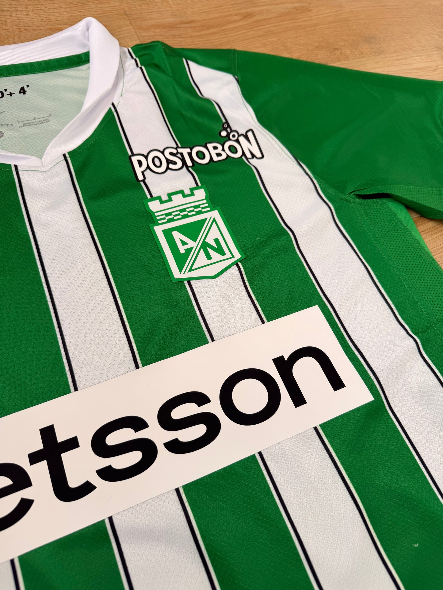 Camiseta Atlético Nacional 2026 Local Hombre – Tela Lisa Encauchetada