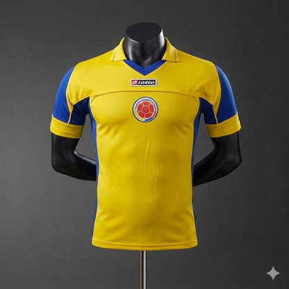 Camiseta Selección Colombia Retro Lotto – Hombre (Calidad 1.1)💛