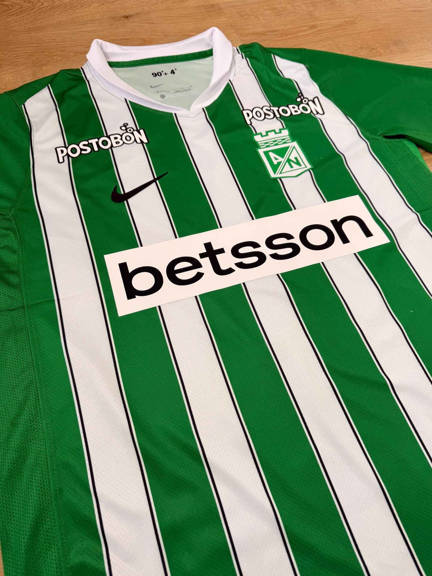 Camiseta Atlético Nacional 2026 Local Hombre – Tela Lisa Encauchetada