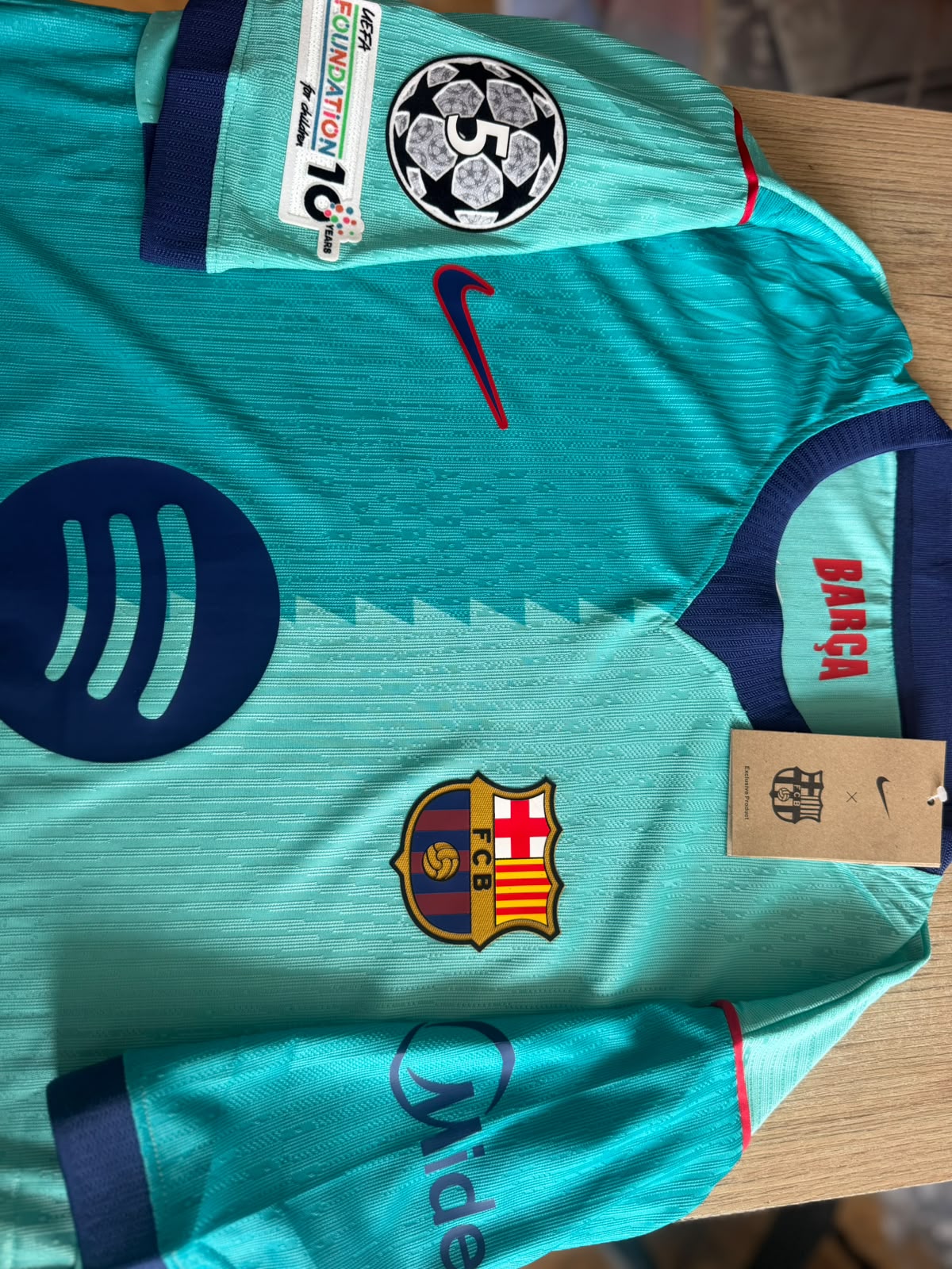 Camiseta Barcelona Turquesa 2025/26 – Segunda Equipación