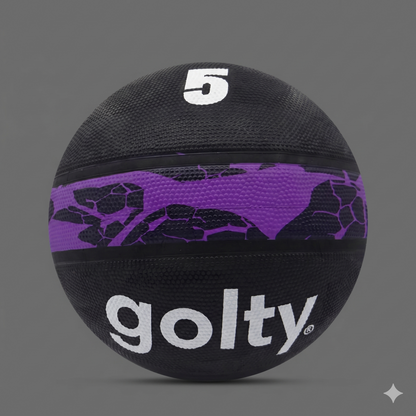 Balón de Baloncesto Golty No. 5 – Negro y Púrpura