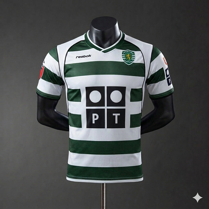 Camiseta Retro Sporting Ronaldo 🟢⚪